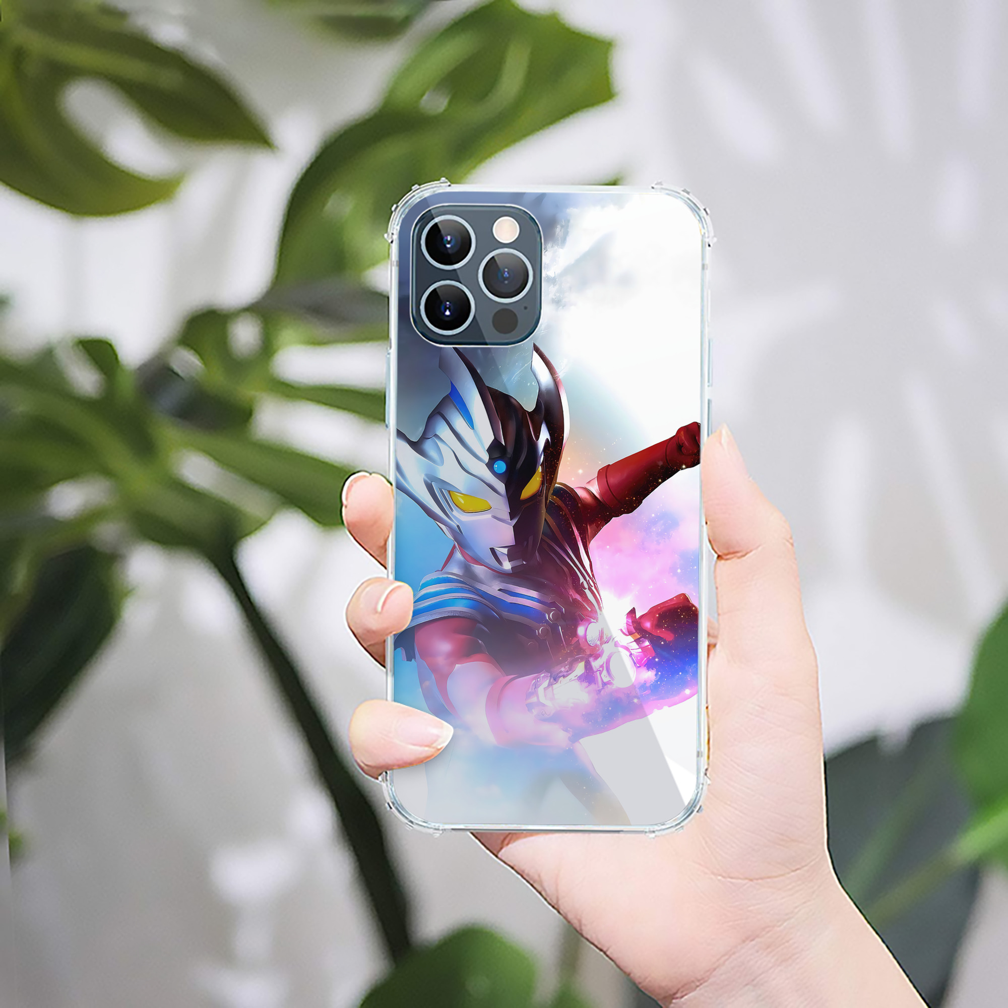 （画像用） ウルトラマン Ultraman 【iPhone 12シリーズ対応】透明スマホケース（クリアソフトケース）